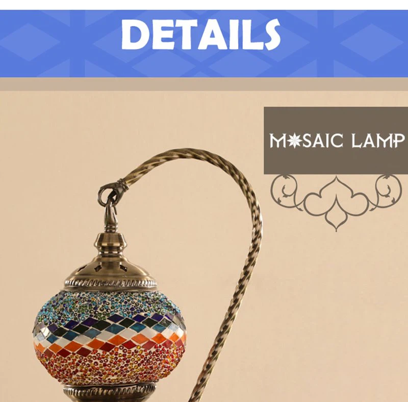 turkish mosaic table lamp